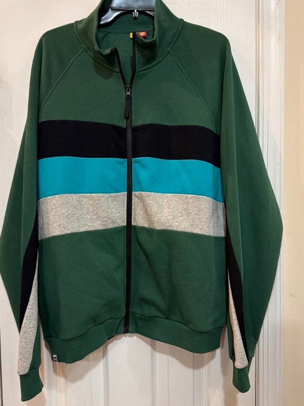 LEGO X TARGET Green Blue Color Block Stripe Men’s Track Jacket Size S